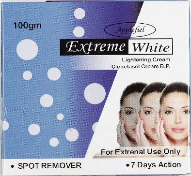 Extreme White Lightening Cream (Bild 1) - illegales Arzneimittel (illegal medicinal product, picture 1)